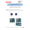 Sharp MX-2600N, MX-3100N, MX-2600G, MX-3100G (serv.man45) Technical Bulletin