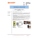 Sharp MX-3500N, MX-3501N, MX-4500N, MX-4501N (serv.man114) Technical Bulletin