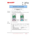 Sharp MX-3500N, MX-3501N, MX-4500N, MX-4501N (serv.man123) Technical Bulletin