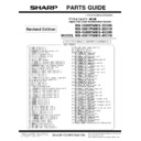 Sharp MX-3500N, MX-3501N, MX-4500N, MX-4501N (serv.man13) Parts Guide