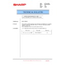 Sharp MX-3500N, MX-3501N, MX-4500N, MX-4501N (serv.man161) Technical Bulletin