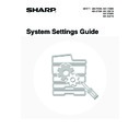 Sharp MX-3500N, MX-3501N, MX-4500N, MX-4501N (serv.man20) User Guide / Operation Manual