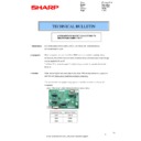 Sharp MX-3500N, MX-3501N, MX-4500N, MX-4501N (serv.man46) Technical Bulletin