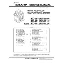 Sharp MX-4110N, MX-4111N, MX-4112N, MX-4110FN, MX-4111FN, MX-5110N, MX-5111N, MX-5112N, MX-5110FN, MX-5111FN (serv.man11) Service Manual