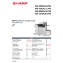 Sharp MX-5050N, MX-5050V, MX-5070N, MX-5070V, MX-6050N, MX-6050V, MX-6070N, MX-6070V (serv.man2) Handy Guide