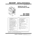 Sharp MX-7090N, MX-8090N (serv.man3) Service Manual