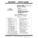 Sharp MX-C250, MX-C250E, MX-C250F, MX-C250FE, MX-C250FR, MX-C300F, MX-C300W, MX-C300WE, MX-C300A, MX-C300WR (serv.man10) Parts Guide