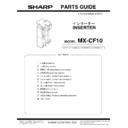 Sharp MX-CF10 (serv.man2) Parts Guide