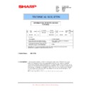 Sharp MX-CFX2 (serv.man3) Technical Bulletin