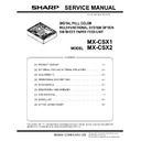 Sharp MX-CSX1, MX-CSX2 Service Manual