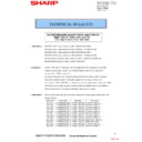 Sharp MX-DE12, MX-DE13, MX-DE14 (serv.man12) Technical Bulletin