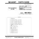 Sharp MX-DE21 (serv.man2) Parts Guide