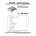 Sharp MX-DE29 Service Manual
