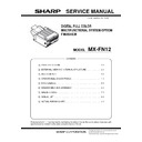 Sharp MX-FN12 Service Manual