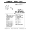 Sharp MX-FN14 (serv.man2) Parts Guide