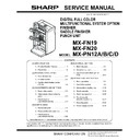 Sharp MX-FN19, MX-FN20 Service Manual
