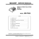 Sharp MX-FN26 (serv.man2) Service Manual