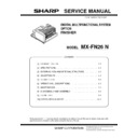 Sharp MX-FN26 Service Manual
