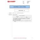 Sharp MX-FR37U (serv.man10) Technical Bulletin