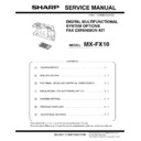 mx-fx10 service manual