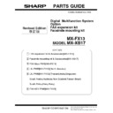 Sharp MX-FX13 (serv.man2) Parts Guide