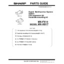 Sharp MX-FX13 (serv.man3) Parts Guide