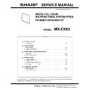 Sharp MX-FXX3 Service Manual