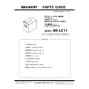 Sharp MX-LC11 (serv.man3) Parts Guide