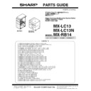 Sharp MX-LC13 (serv.man3) Parts Guide