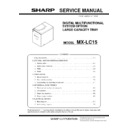 Sharp MX-LC15 Service Manual