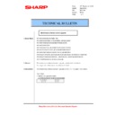 Sharp MX-M160, MX-M160D, MX-M160DK (serv.man37) Technical Bulletin