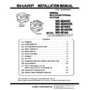 Sharp MX-M160, MX-M160D, MX-M160DK (serv.man4) Service Manual