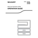 Sharp MX-M182, MX-M182D (serv.man9) User Guide / Operation Manual