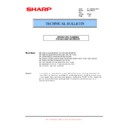 Sharp MX-M550U, MX-M620U (serv.man40) Technical Bulletin