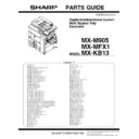 Sharp MX-M905 (serv.man5) Parts Guide