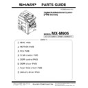 Sharp MX-M905 (serv.man6) Parts Guide