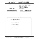 Sharp MX-PX10 Parts Guide
