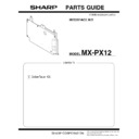 Sharp MX-PX12 Parts Guide