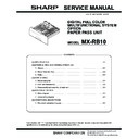 Sharp MX-RB10 Service Manual