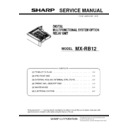 Sharp MX-RB12 (serv.man3) Service Manual