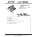 Sharp MX-RB23 (serv.man2) Parts Guide
