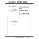 Sharp MX-SP10 (serv.man2) Parts Guide