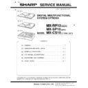 Sharp MX-SP10 Service Manual
