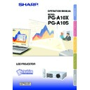 Sharp PG-A10X (serv.man28) User Guide / Operation Manual