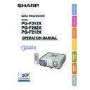 Sharp PG-F312X (serv.man10) User Guide / Operation Manual