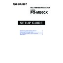 Sharp PG-MB60X (serv.man29) User Guide / Operation Manual