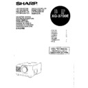 Sharp XG-3700E (serv.man3) User Guide / Operation Manual