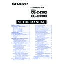 Sharp XG-C330X (serv.man3) User Guide / Operation Manual