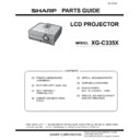 Sharp XG-C335X (serv.man3) Parts Guide