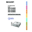 Sharp XG-C335X (serv.man4) User Guide / Operation Manual